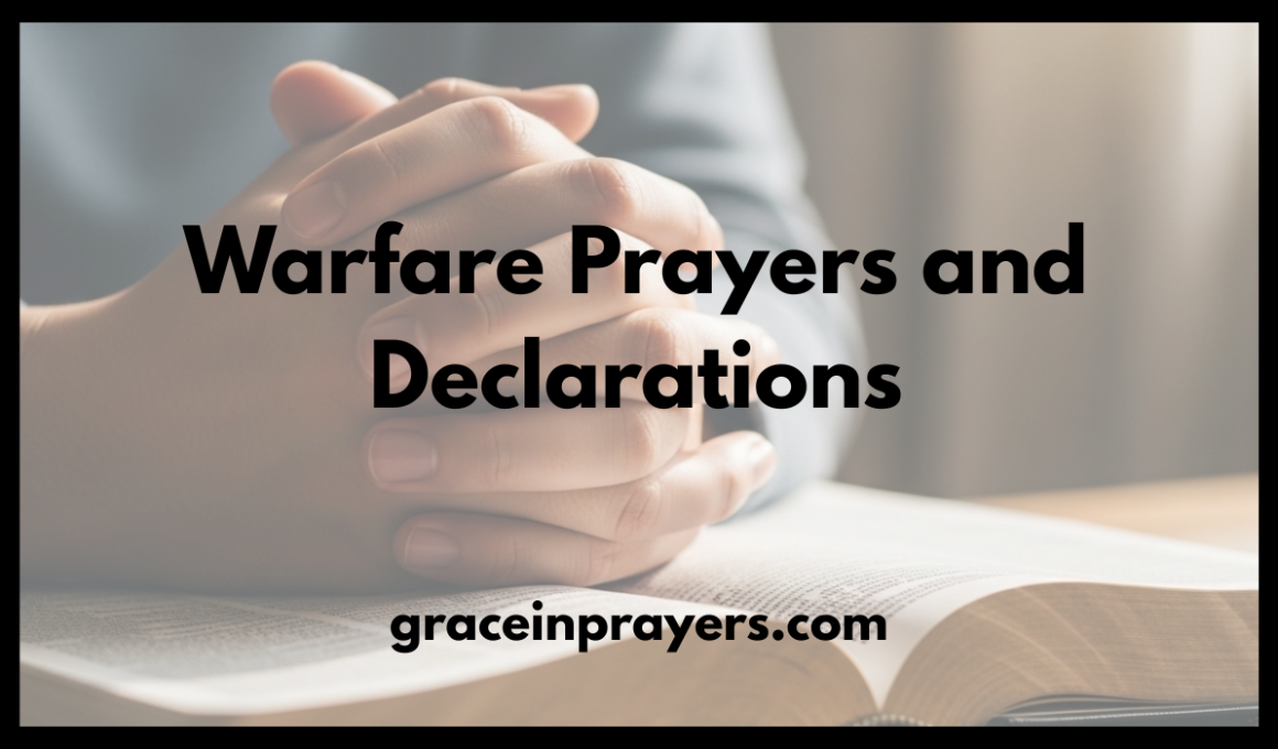 Warfare Prayers and Declarations