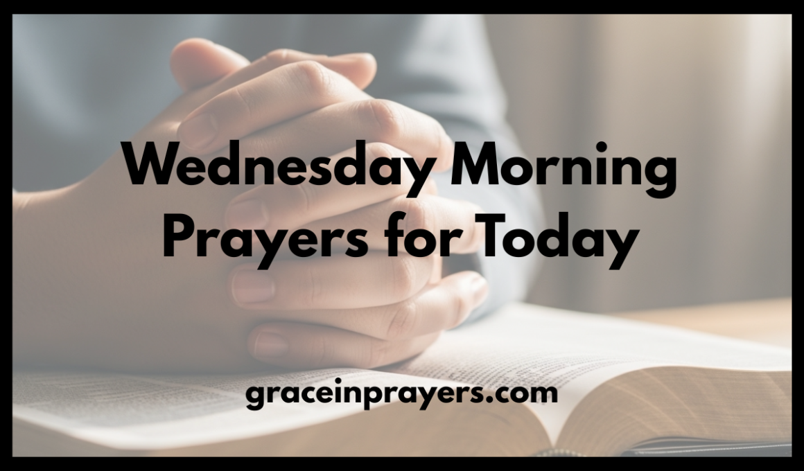 Wednesday Morning Prayers for Today