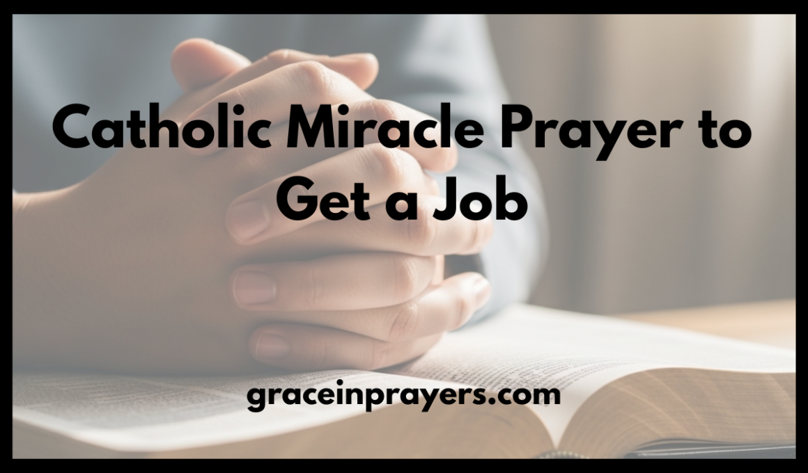 Catholic Miracle Prayer to Get a Job