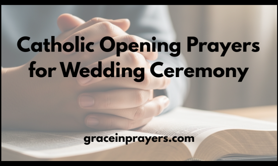 Catholic Opening Prayers for Wedding Ceremony