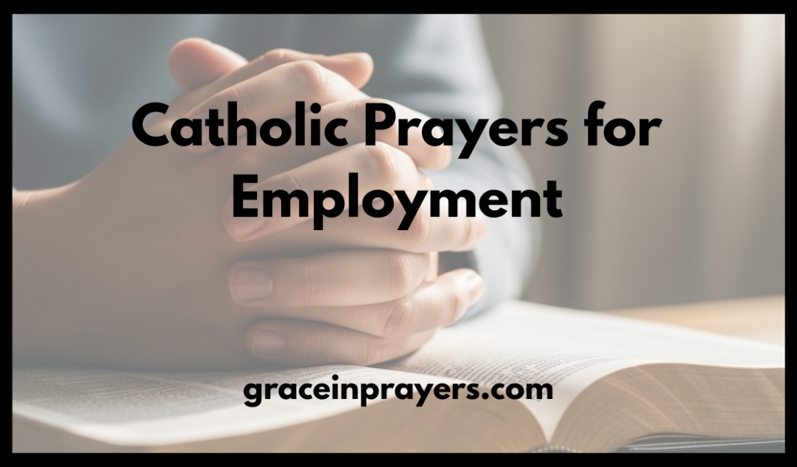 Catholic Prayers for Employment