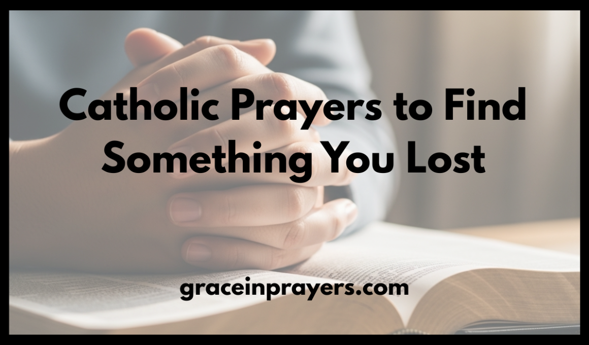 Catholic Prayers to Find Something You Lost