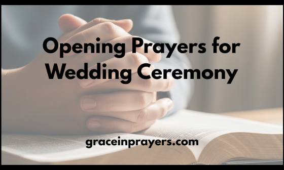 Opening Prayers for Wedding Ceremony