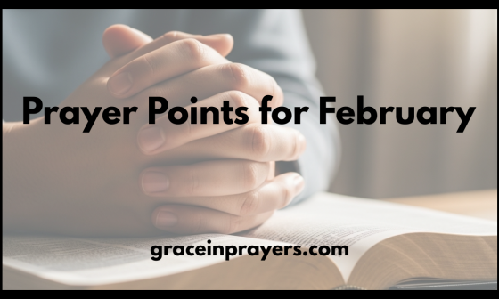 Prayer Points for February