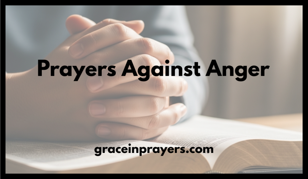 Prayers Against Anger