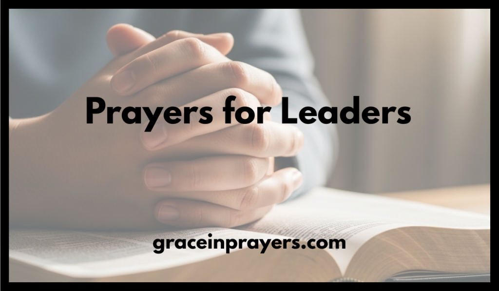 Prayers for Leaders
