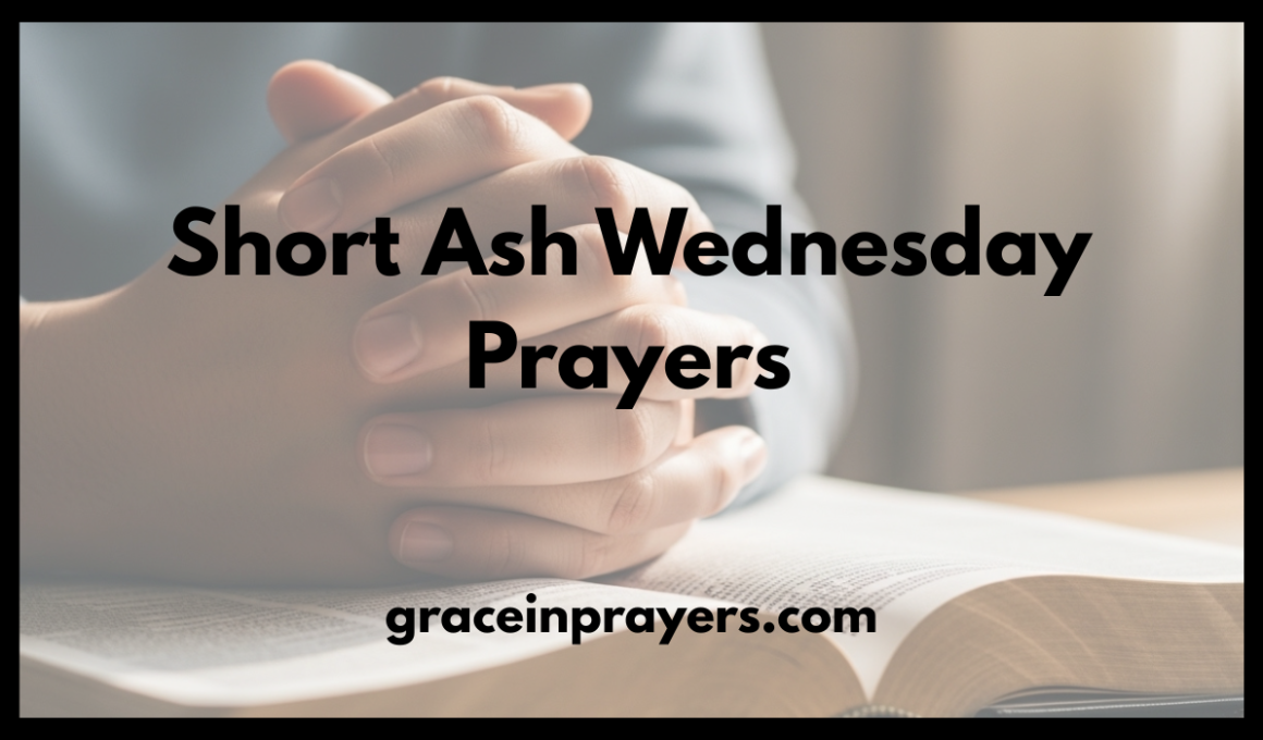 Short Ash Wednesday Prayers