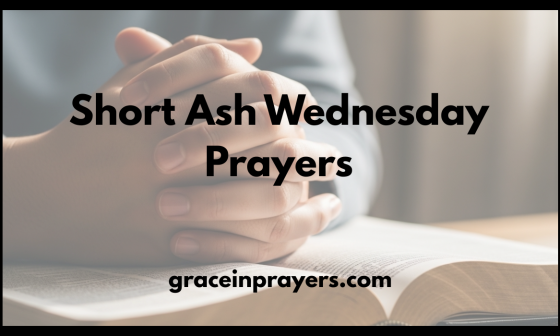 Short Ash Wednesday Prayers